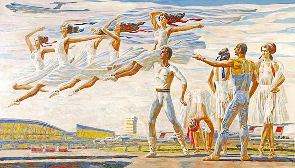 Artist Turansky Alexander, painting - Flight, canvas, oil, 1985