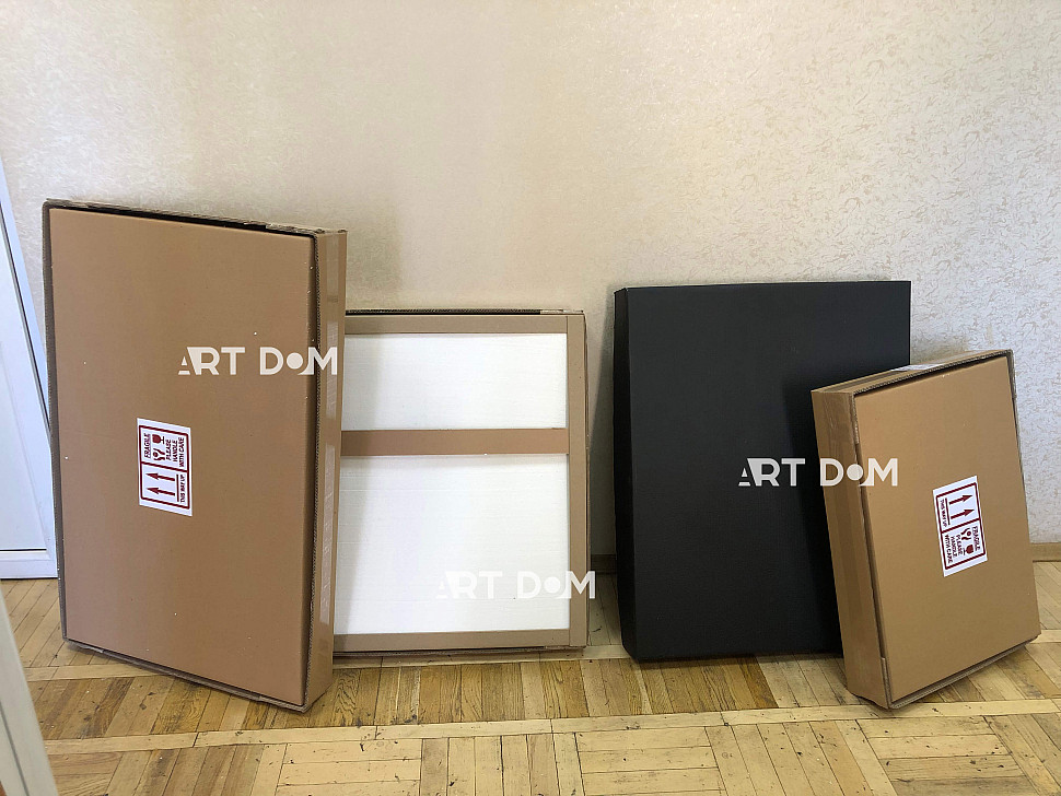 cardboard boxes for sending paintings abroad