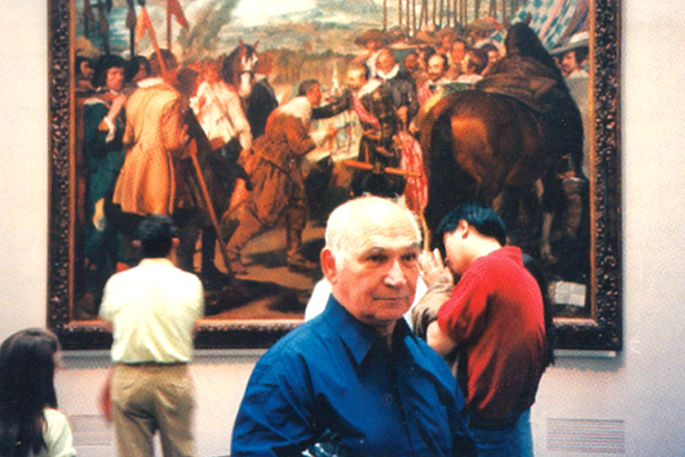 Художник Кокин М.А. Музей Прадо, возле картины Веласкеса
