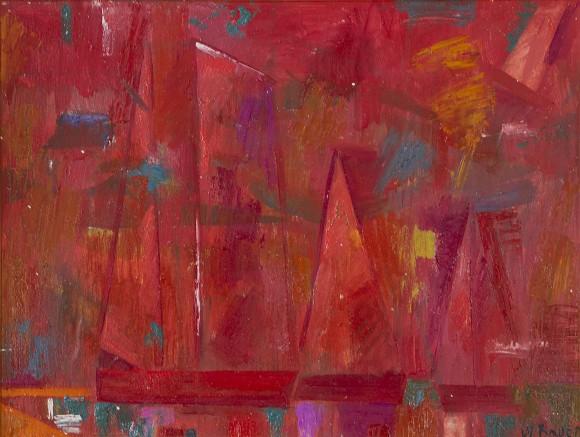Painting Red regatta, artist Bauer Volodymyr