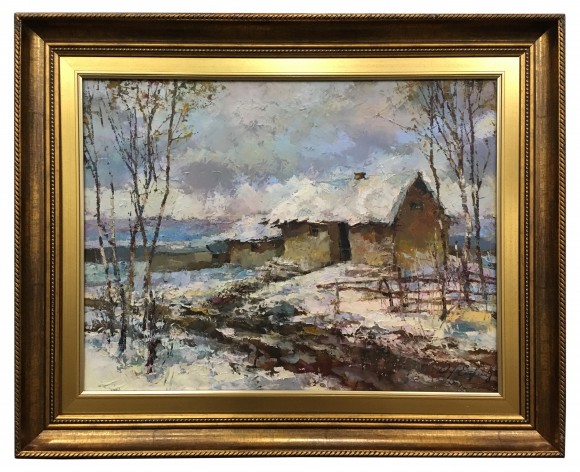Painting Pasternak's spring, artist Demko Oleg