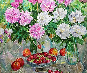 Кокин М.А. Натюрморт. 2000 годы, 80х80, холст, масло