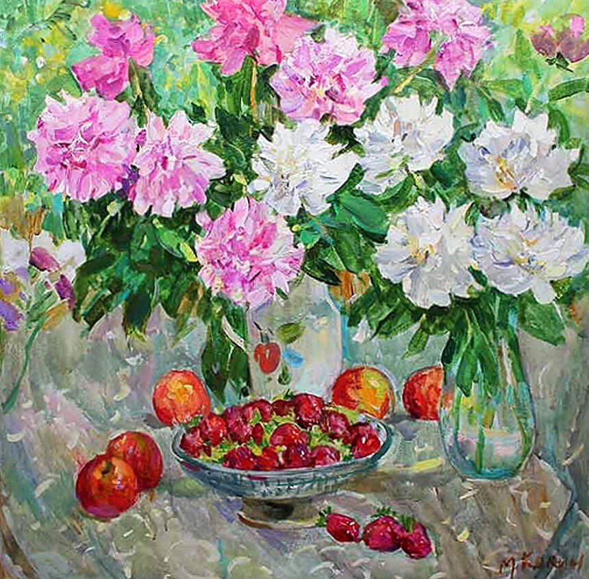 Кокин М.А. Натюрморт. 2000 годы, 80х80, холст, масло