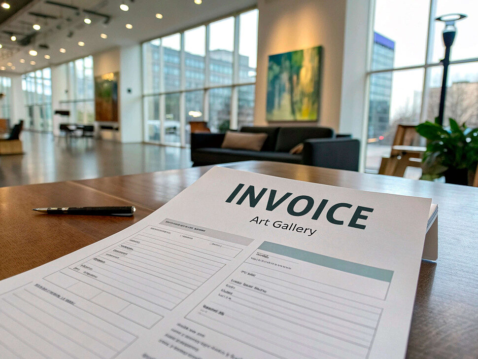 invoice for sale of painting in gallery invoice for sale of painting in gallery