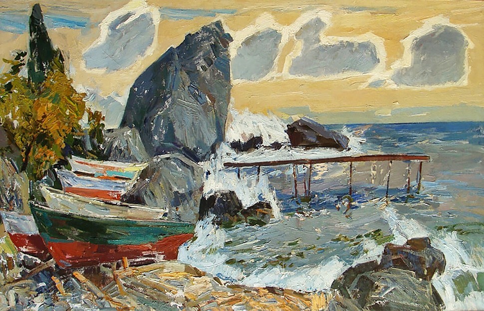 Художник Кокин М.А., картина - Гурзуф, холст, масло. 80x120