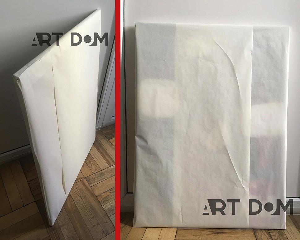 packing of paintings for delivery