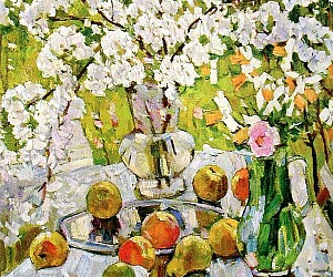 Художник Кокин М.А., картина - «Квітуча гілка» 2001, холст, масло