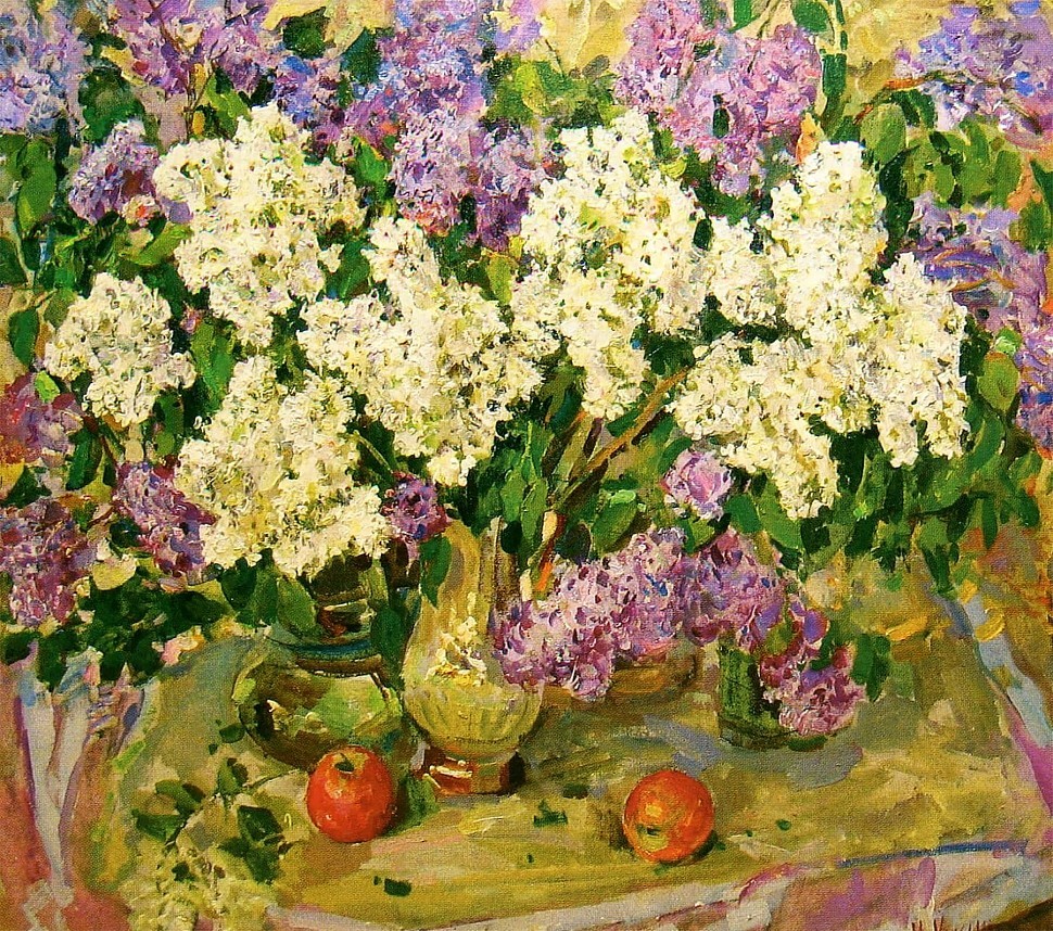 Кокин Михаил, картина «Білий бузок» 2003, холст, масло
