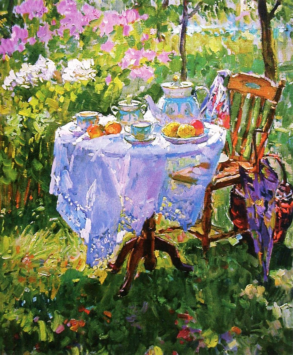 Кокин Михаил, &laquo;К чаю&raquo; 2005, холст, масло