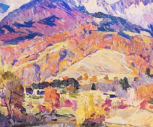 Художник Кокин Михаил, картина - «Возле села Лавровое» 1983, холст, масло