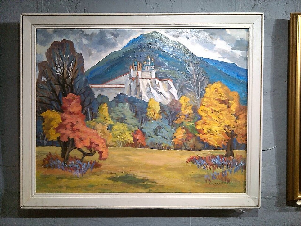 картина вид на башту художник Кублик Михайло