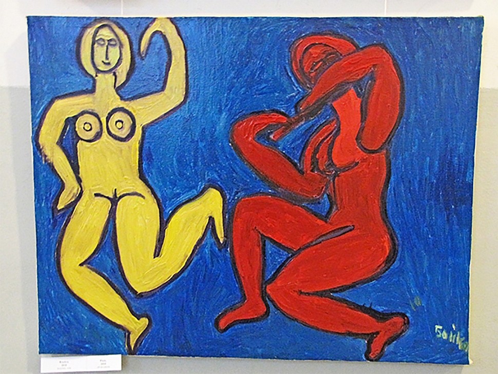 две женщины картина абстракция бойко петр художник