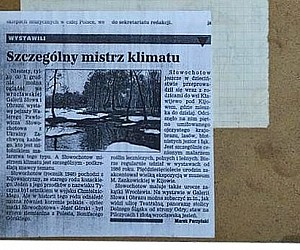 Статья в польской газете о выставке картин от мастера живописи - Словохотова Валерия Павловича (Slowochotow)