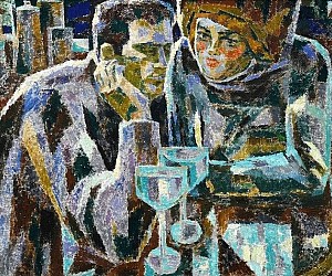 Туранский Александр Алексеевич (1936), «Двое», холст, масло, 1965