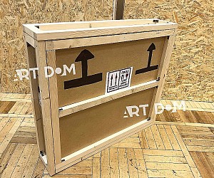 упаковка картины в деревянный короб