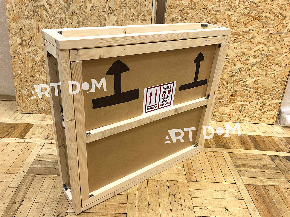 fiberboard box for sending paintings abroad