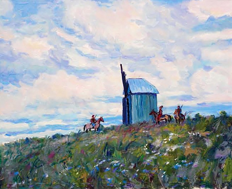 Mill in Romny Nechvoglod oil painting