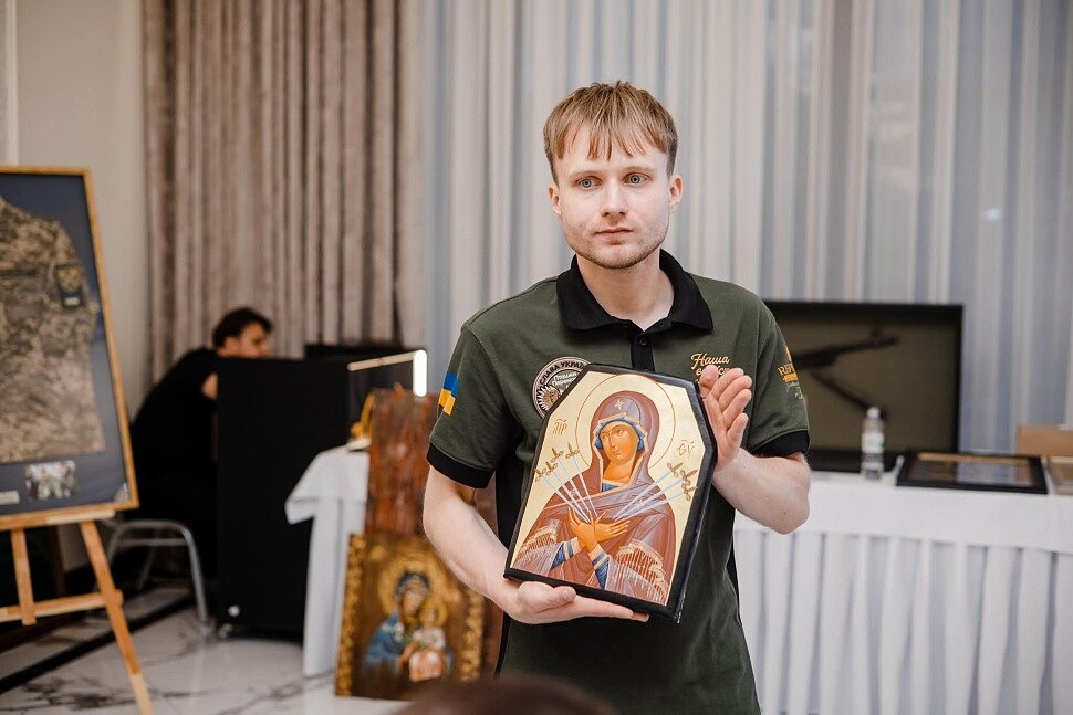 ікона Охоцького Андрія на бронеплиті