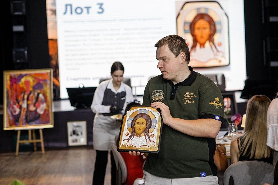 ікона на бронеплиті, автор Охоцький Андрій