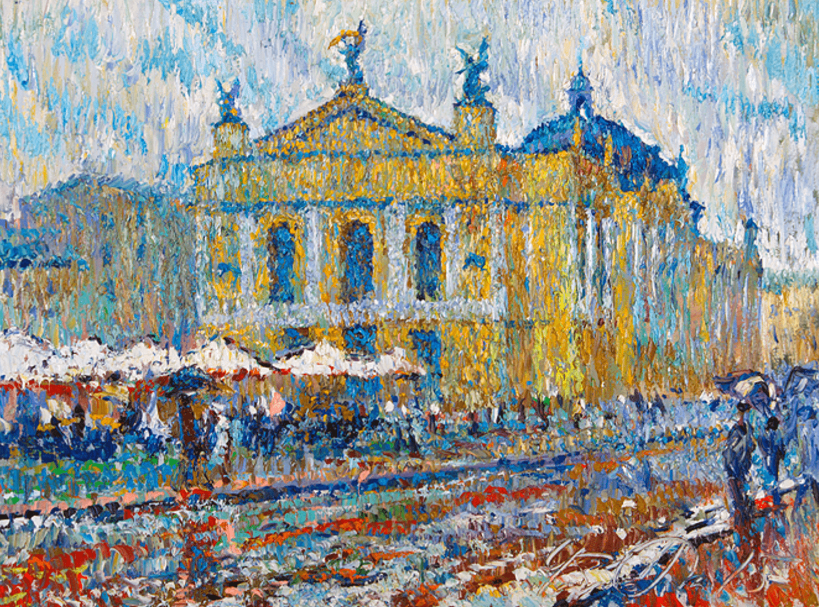 artist Chebotaru Andrey, painting Opera House. Lviv