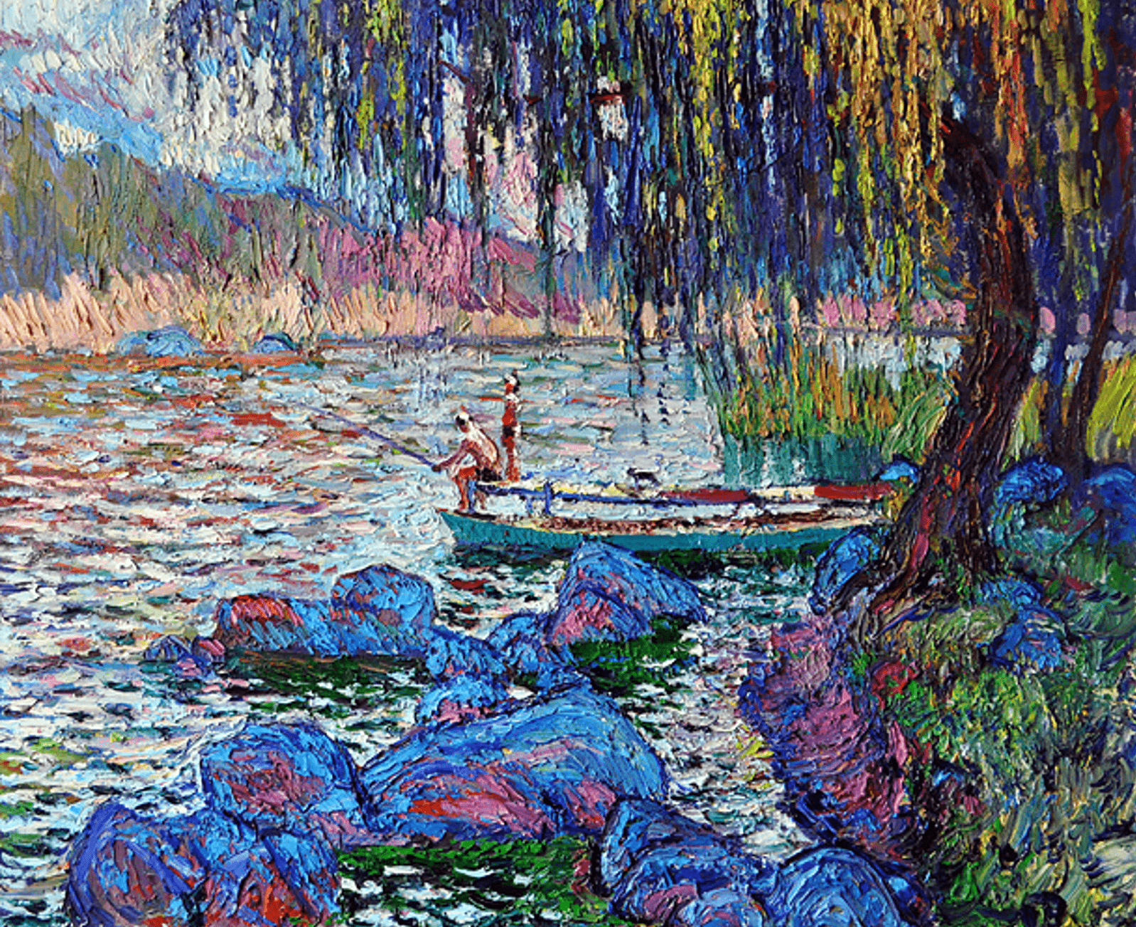 artist Chebotaru Andrey, painting Ros River. Boguslav