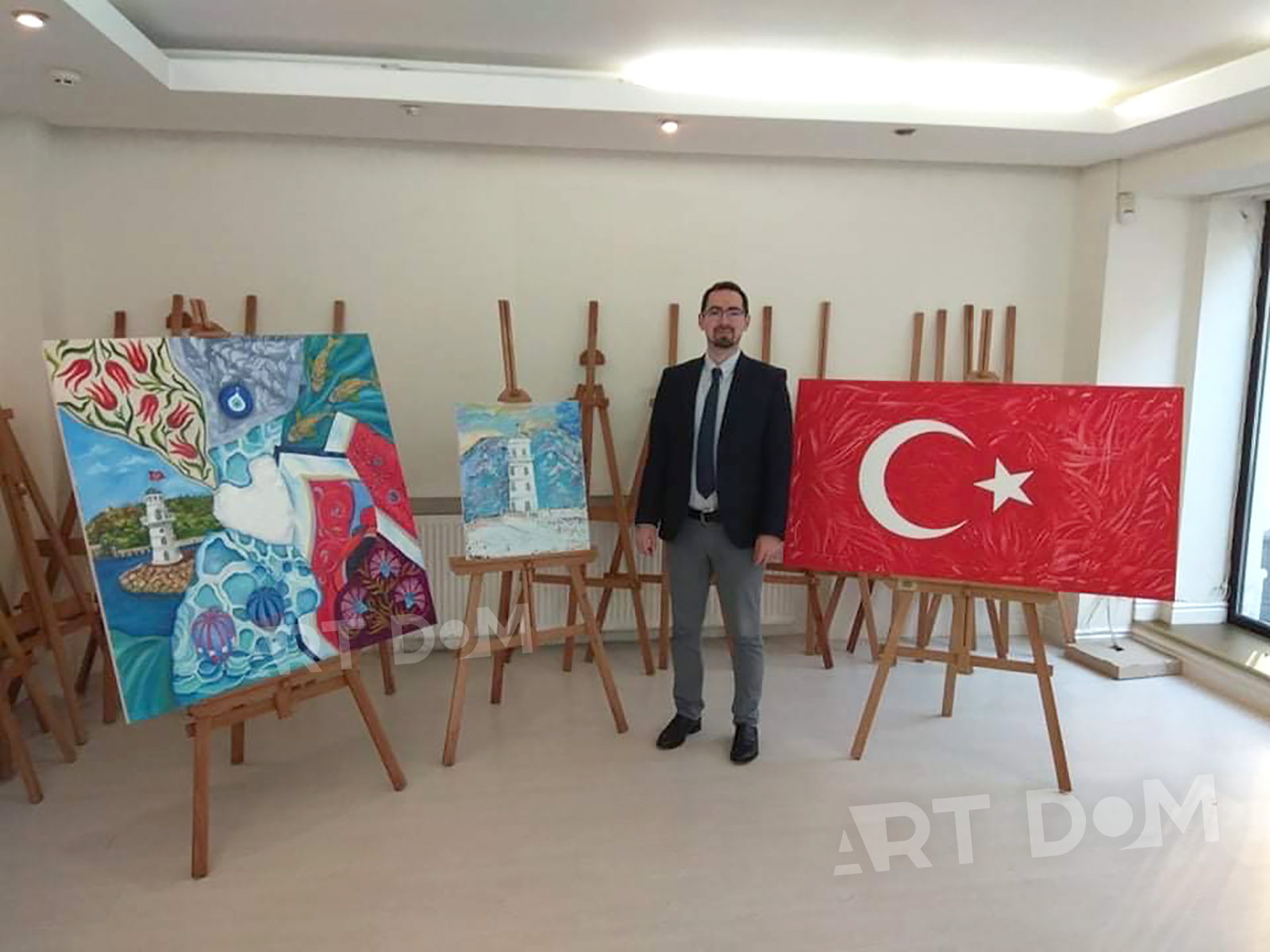 paintings by Anna Medyanik at the Turkish Embassy