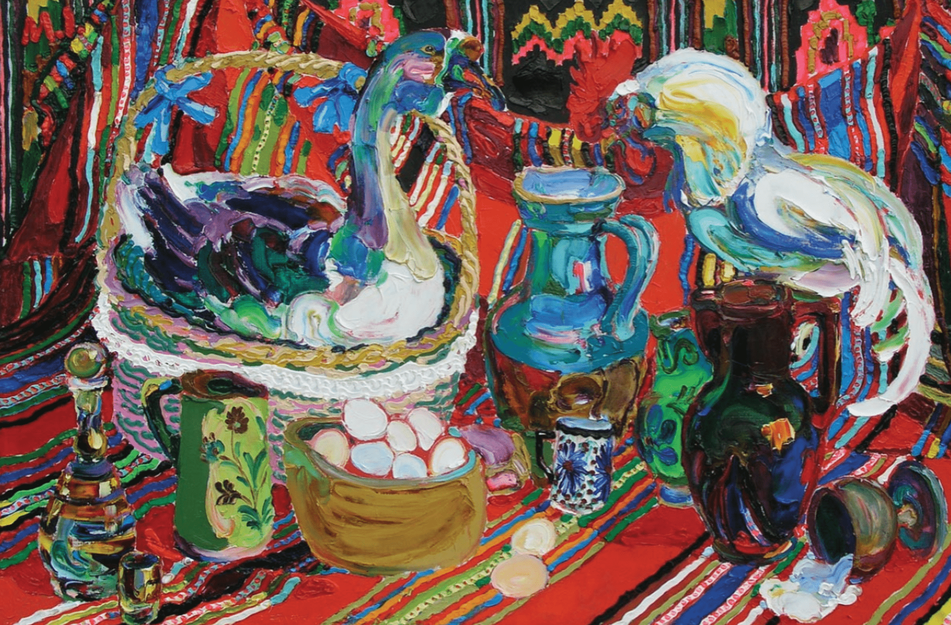 artist Melnichuk games, painting Painting Still life from rooster