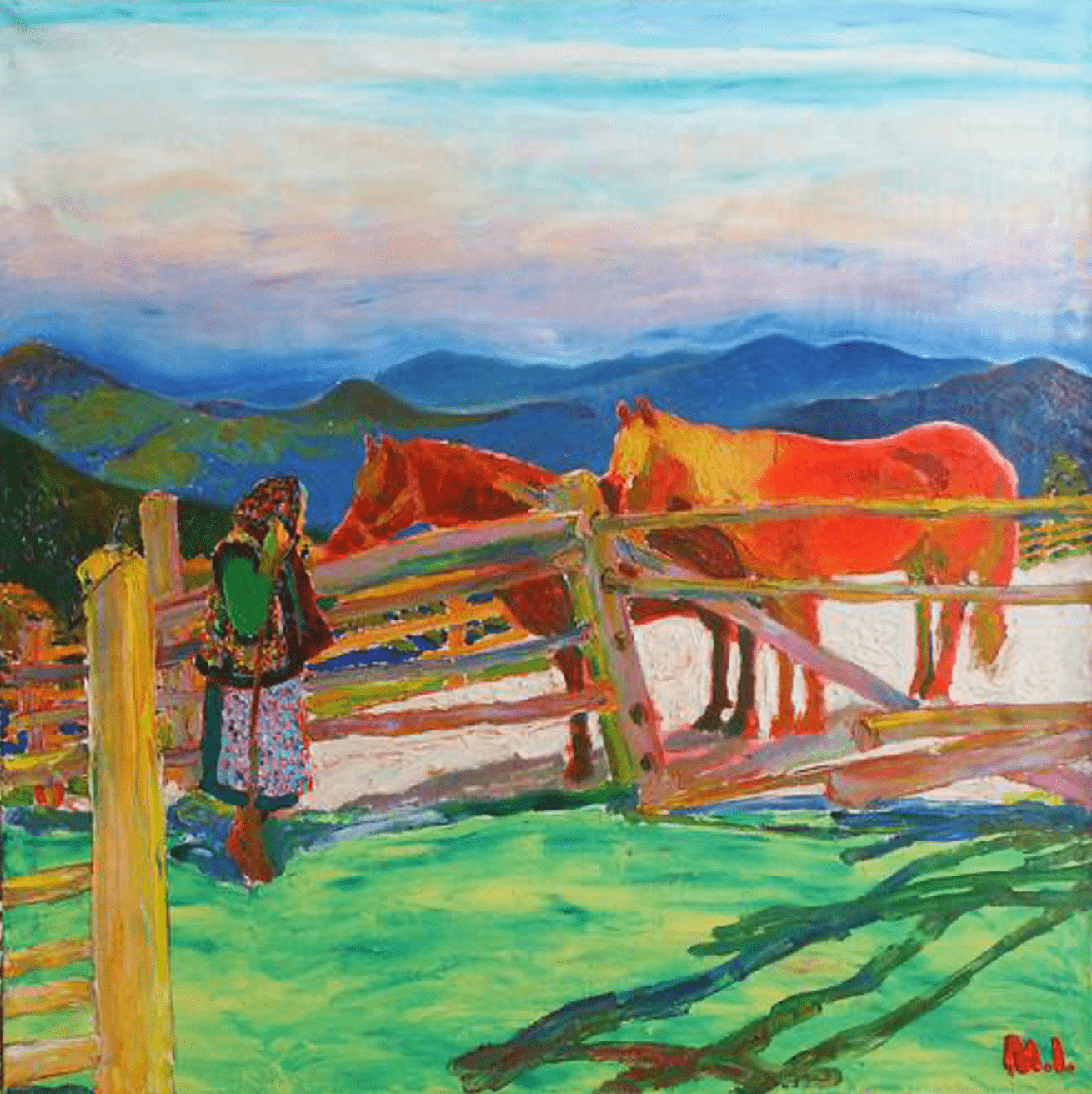 artist Melnichuk games, painting Horses, mine horses