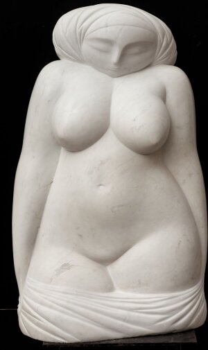 Sculpture Moon goddess, marble, Alexey Vladimirov Sculpture Moon goddess, marble, Alexey Vladimirov