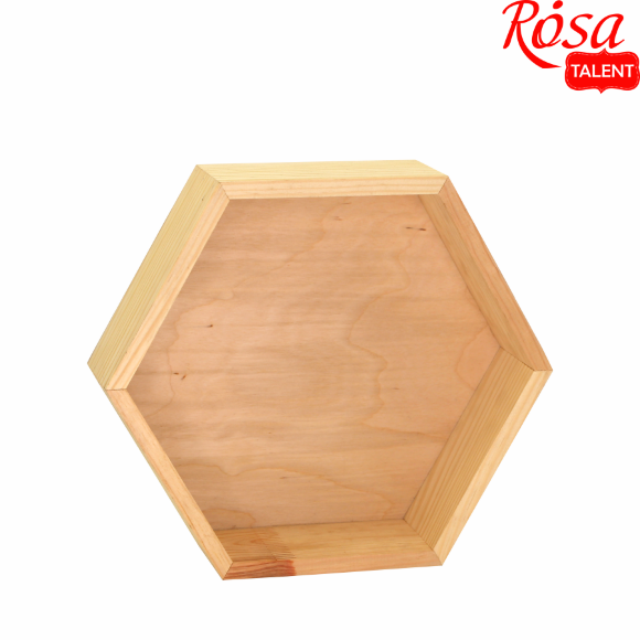 Деревянная декоративная полочка Сота 23×27×8см ROSA Talent