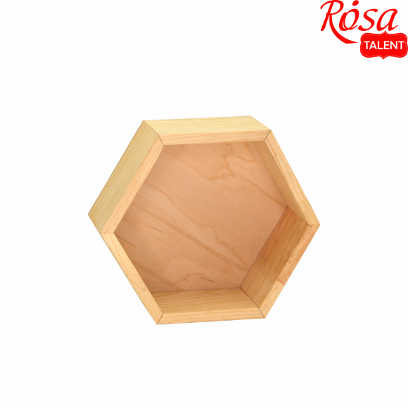 Деревянная декоративная полочка Сота 23×27×8см ROSA Talent