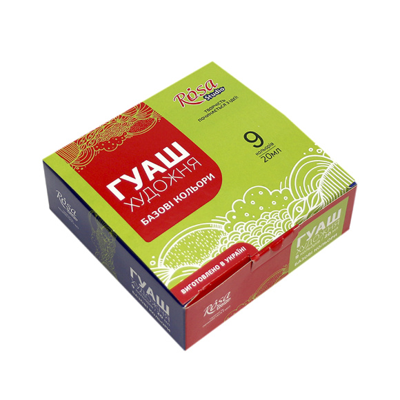 Набор гуашевых красок CLASSIC 9х20мл ROSA Studio Набор гуашевых красок CLASSIC 9х20мл ROSA Studio