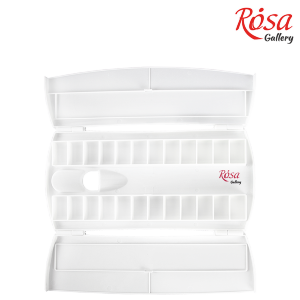 Пенал для акварельных красок пластиковый 24 кювета ROSA Gallery