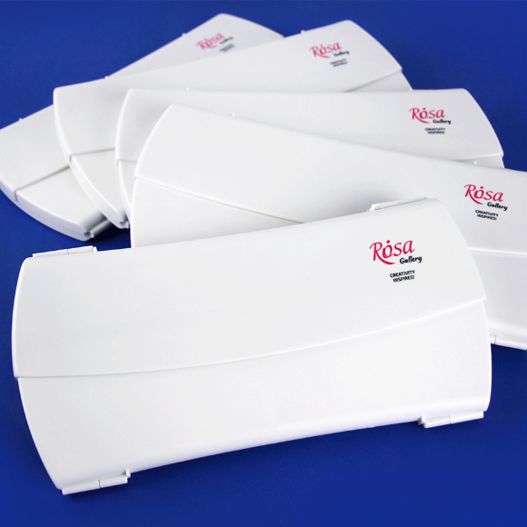 Пенал для акварельных красок пластиковый 24 кювета ROSA Gallery