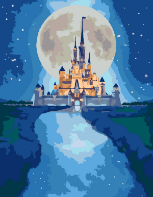 Картина по номерам "Волшебный замок" 35×45см ROSA START