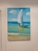 Painting Atlit Beach. View of the Sea, artist Nina Lytvyn