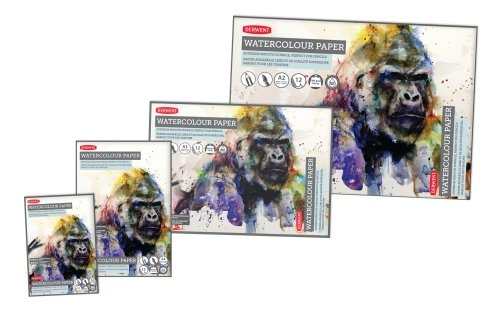 Склейка для акварели А3 (29,7х42 см) 300г/м2 12л белая гладкая бумага Derwent Склейка для акварели А3 (29,7х42 см) 300г/м2 12л белая гладкая бумага Derwent