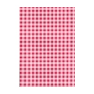 Бумага с рисунком "Клеточка" двухсторонняя Красная 21х31см 200г/м2 Heyda