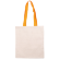 Сумка из хлопка 38х42см оранжево-желтая ручка 70см небеленый хлопок 220 г/м2 ROSA Talent