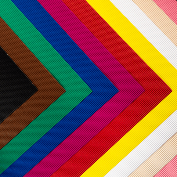 Corrugated cardboard B2 (50×70 cm) No. 11 Cream 253g/m2 Folia