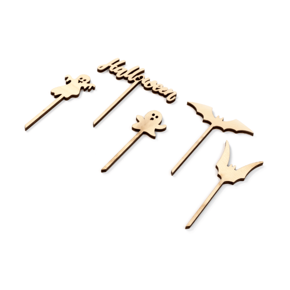 Набор топеров „Halloween“ 2, фанера, 5шт, ROSA TALENT