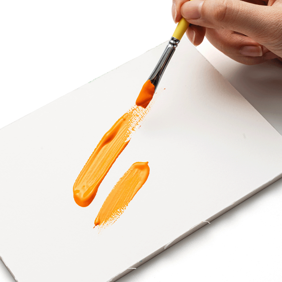 Набор гуашевых красок HIMI Jelly Cup 18x30 мл, 3 кисти, желтый пластиковый пенал