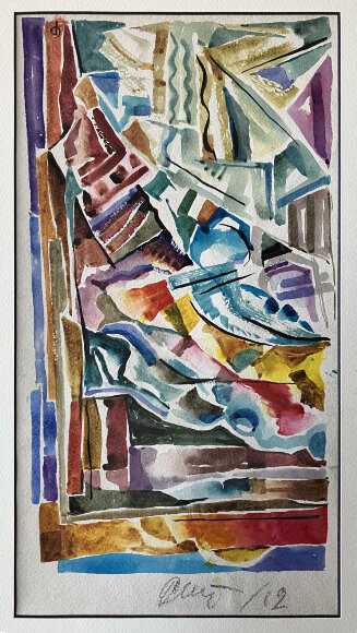 Watercolor Abstraction, artist Saenko Ruslan - sold Watercolor Abstraction, artist Saenko Ruslan - sold