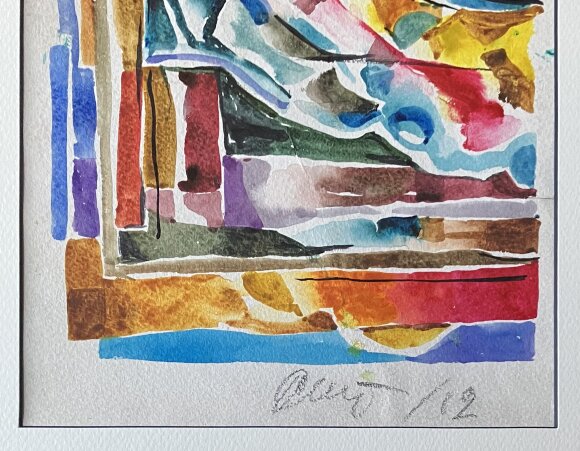 Watercolor Abstraction, artist Saenko Ruslan - sold Watercolor Abstraction, artist Saenko Ruslan - sold