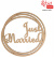 Надпись декоративная "Just married" МДФ 56х56см ROSA TALENT