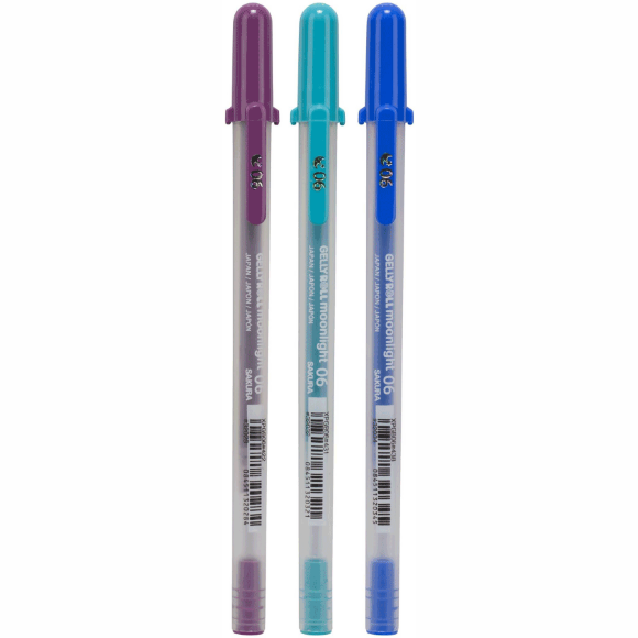 Набор гелевых ручек MOONLIGHT 06 GALAXY 3 цв. Sakura Набор гелевых ручек MOONLIGHT 06 GALAXY 3 цв. Sakura