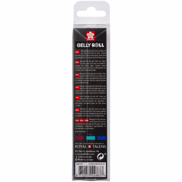 Набор гелевых ручек MOONLIGHT 06 GALAXY 3 цв. Sakura Набор гелевых ручек MOONLIGHT 06 GALAXY 3 цв. Sakura