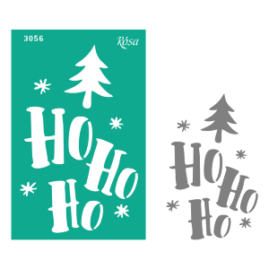 Трафарет многоразовый самоклеящийся №3056 Элементы и надписи 13х20см серия Новый год ROSA TALENT