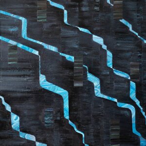 Painting Dark flows, artist Manetsky Orest Painting Dark flows, artist Manetsky Orest