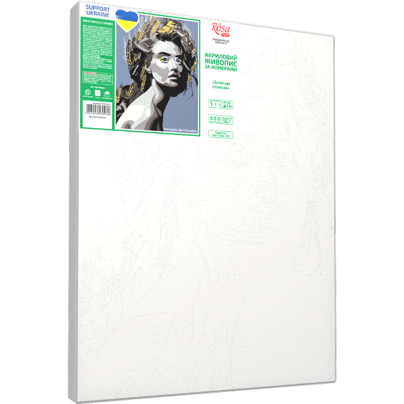 Картина по номерам "Золотые колосья" 35×45см ROSA START